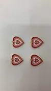 Alloy three-color heart details Picture